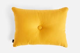 Dot Cushion-1 dot-Planar-Warm yellow